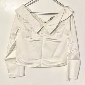 Open Ceremony Boatneck Dress Shirt with Sailor Collars